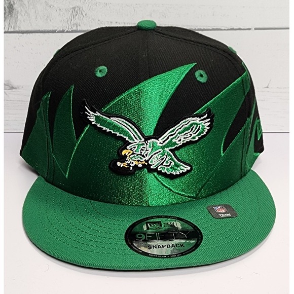 New Era Other - New Era 9FIFTY Philadelphia Eagles Snapback Hat Black Jagged NFL Cap OSFM